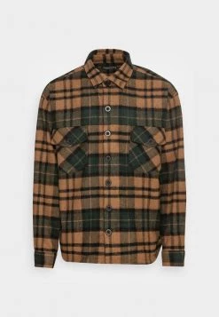 MENNACE BRUSH CHECK OVERSHIRT - Summer Jacket - Green -Mennace Shop Online ced7753a172542f3a62dbdd901a10f26