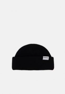 Mennace MINI ROLL BEANIE WITH TAB UNISEX - Beanie - Black