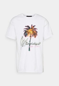 Mennace BURNING PALM REGULAR - Print T-shirt - White -Mennace Shop Online d97ed7a170e74afd9ac1a777adacc39b