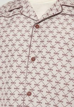Mennace MONOGRAM - Shirt - Light Brown -Mennace Shop Online e1f19518eeeb4e2888899847abb8a14c