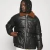 Mennace HENNESSEY BORG COLLAR JACKET - Faux Leather Jacket - Black -Mennace Shop Online e71fb3bed744465bb761560b26a692b5