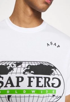 Mennace A$AP FERG WORLDWIDE - Print T-shirt - White -Mennace Shop Online ee619122cefc4f1ea83fac620972df1b