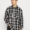 Mennace ROSEBOWL BANDANA AND CHECK SHIRT - Shirt - Black