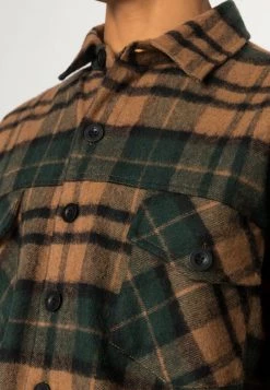 MENNACE BRUSH CHECK OVERSHIRT - Summer Jacket - Green -Mennace Shop Online f6722420e43e4c63b7f39d01d260792f